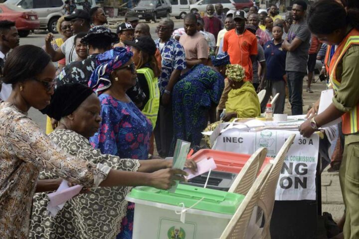 [FILE} People cast their vote during an election in Nigeria. Joshua Olufemi, the founder of Dataphyte Foundation, has emphasised the importance of data and technology for enhanced electoral monitoring in Africa.