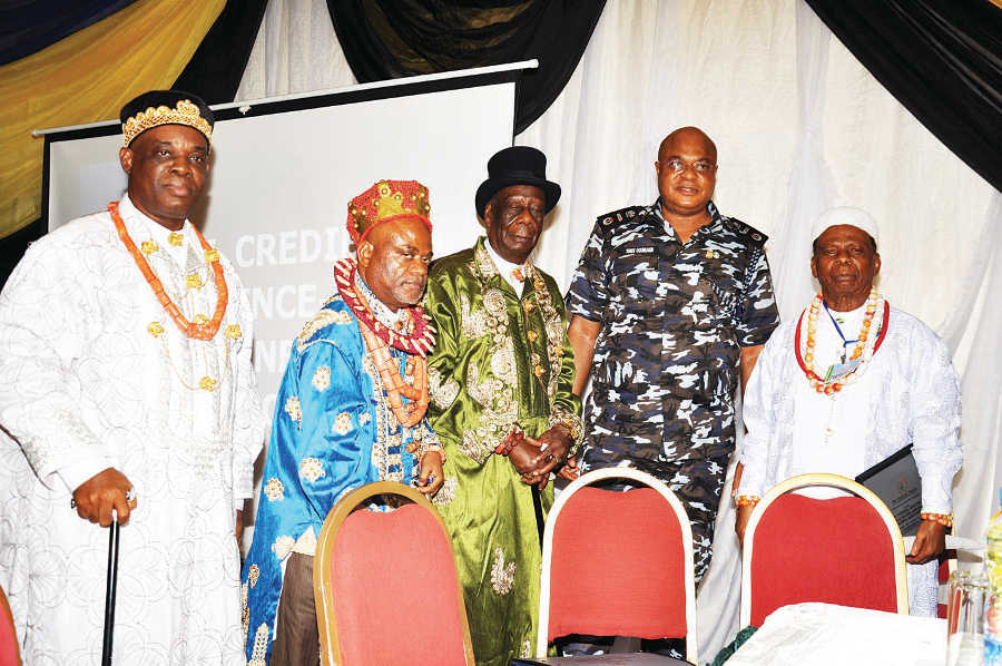 AIG Ogunshakin and some of the traditional rulers from Rivers, Akwa Ibom, Ebonyi and Cross Rivers states at the workshop