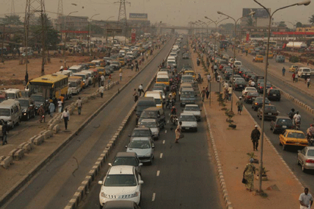 Ikorodu road. Image source georgeessien