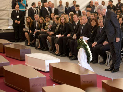Migrants funeral
