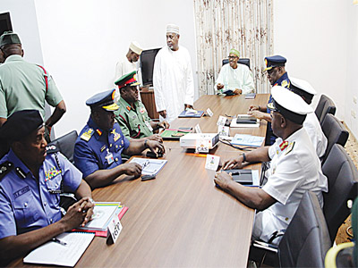 Buhari-service chiefs meeting