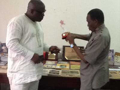 Agbeyegbe with friend