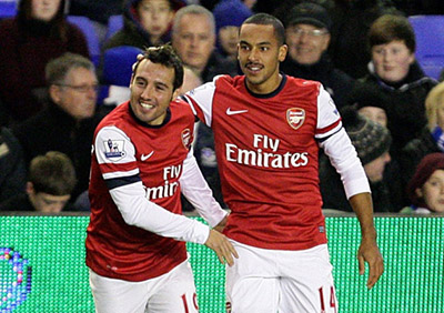 Walcott and Cazorla