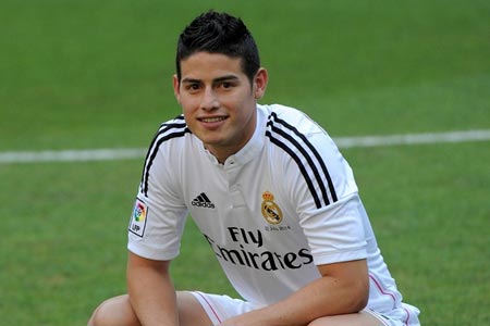 JamesRodriguezOfficiallyUnveiledAtRealMadrid