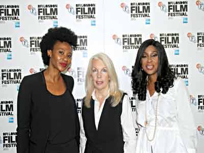 Nse Ikpe-Etim; Amanda Nevill, Chief Executive Officer, BFI; Mo Abudu, Executive Producer