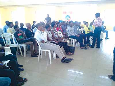 Participants at the Sarah Adebisi Sosan (SAS) Foundation entrepreneurship workshop in Lagos. 