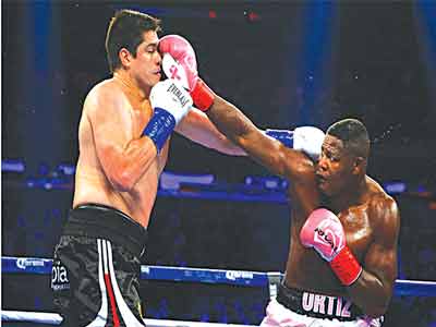 Ortiz (right) could face Tyson Fury in 2016 after beating Bryant Jennings 