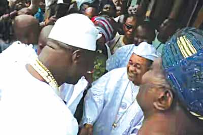 Alaafin receives Ooni in Oyo