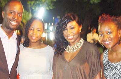 Team led by Serge and Nollywood actress Rita Dominic at the unveiling of Nollywoodweek in Lagos