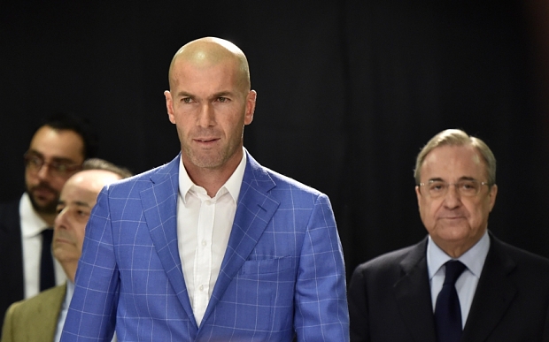 Real Madrid’s new coach Zinedine Zidane