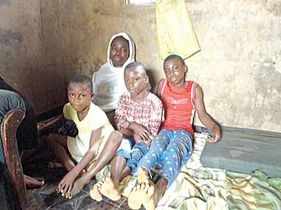 Kalifat and some of her children 