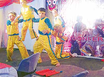 India youngster group, Rock Stars of India, performing