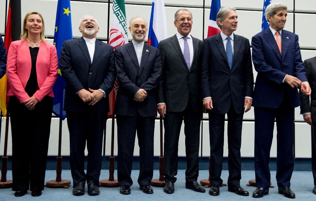 Iran and six major world powers reached a nuclear deal, capping more than a decade of on-off negotiations with an agreement in July 2015 (AFP Photo/Joe Klamar) 