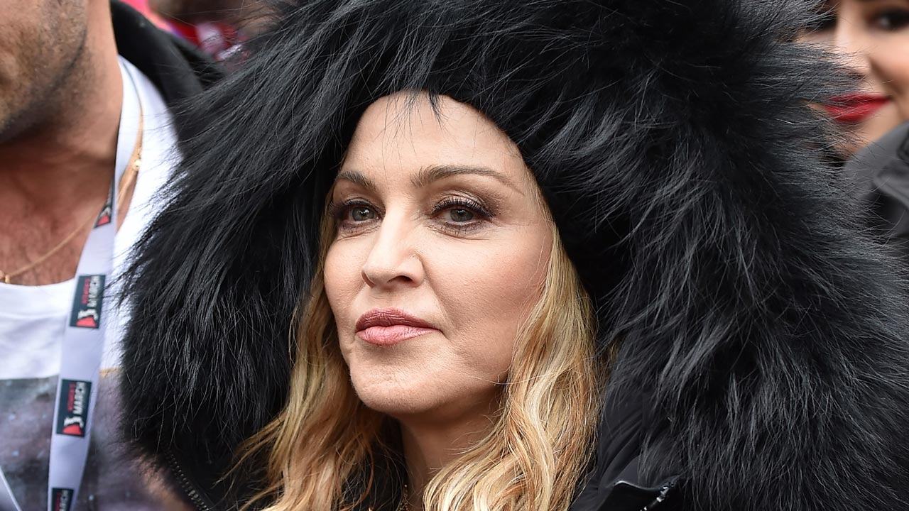 Madonna attends the Women's March on Washington on January 21, 2017 in Washington, DC. Theo Wargo/Getty Images/AFP Theo Wargo / GETTY IMAGES NORTH AMERICA / AFP