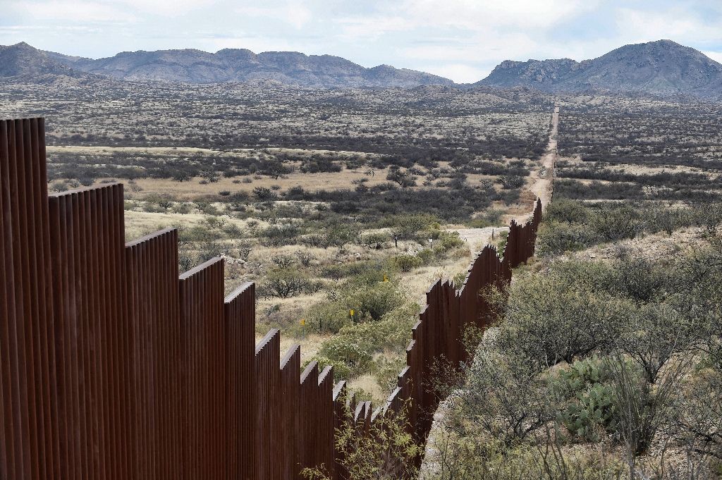 US President Donald Trump launched his election campaign with a promise to build a wall along America's long -- and porous -- southern border with Mexico. PHOTO: AFP Photo/ALFREDO ESTRELLA