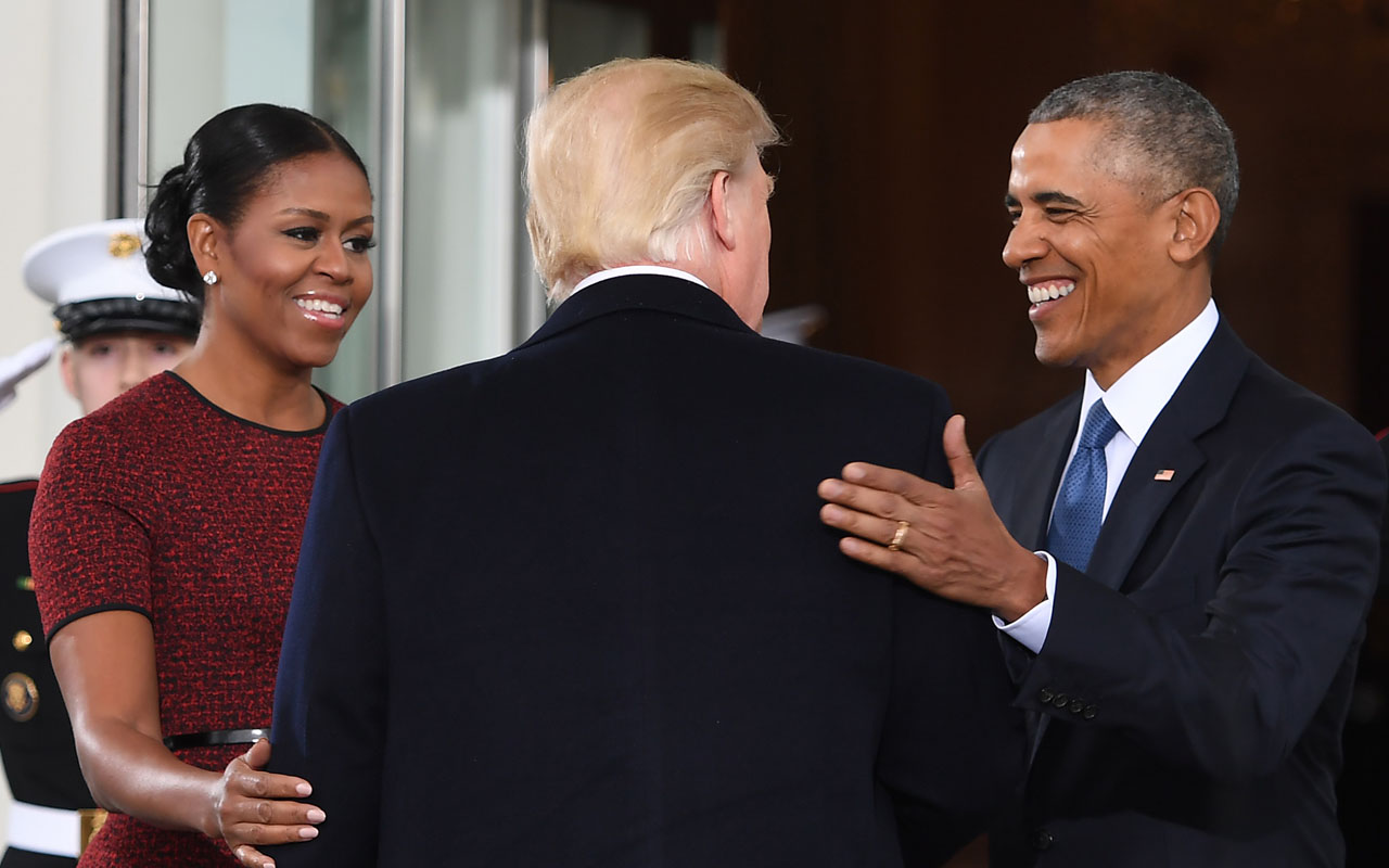 Donald And Melania Trump Arrive At White House