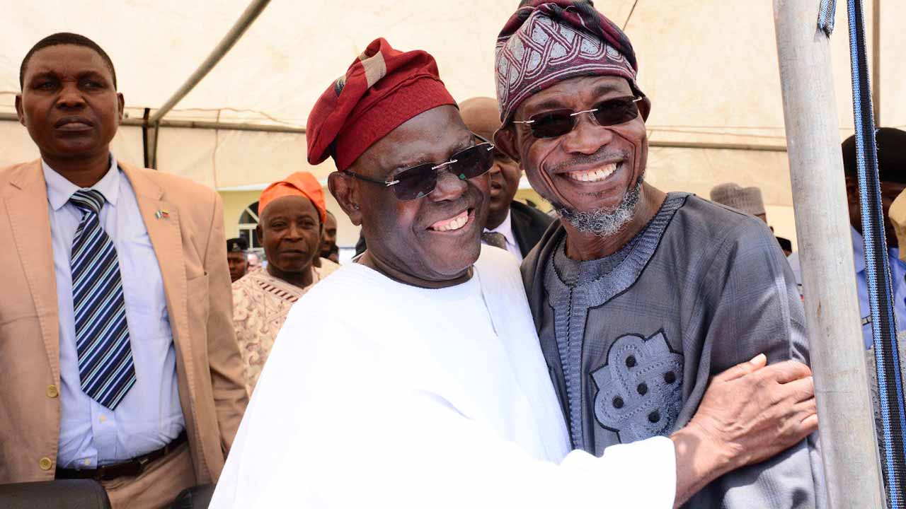 Chief Bisi Akande and Governor of the State of Osun, Ogbeni Rauf Aregbesola
