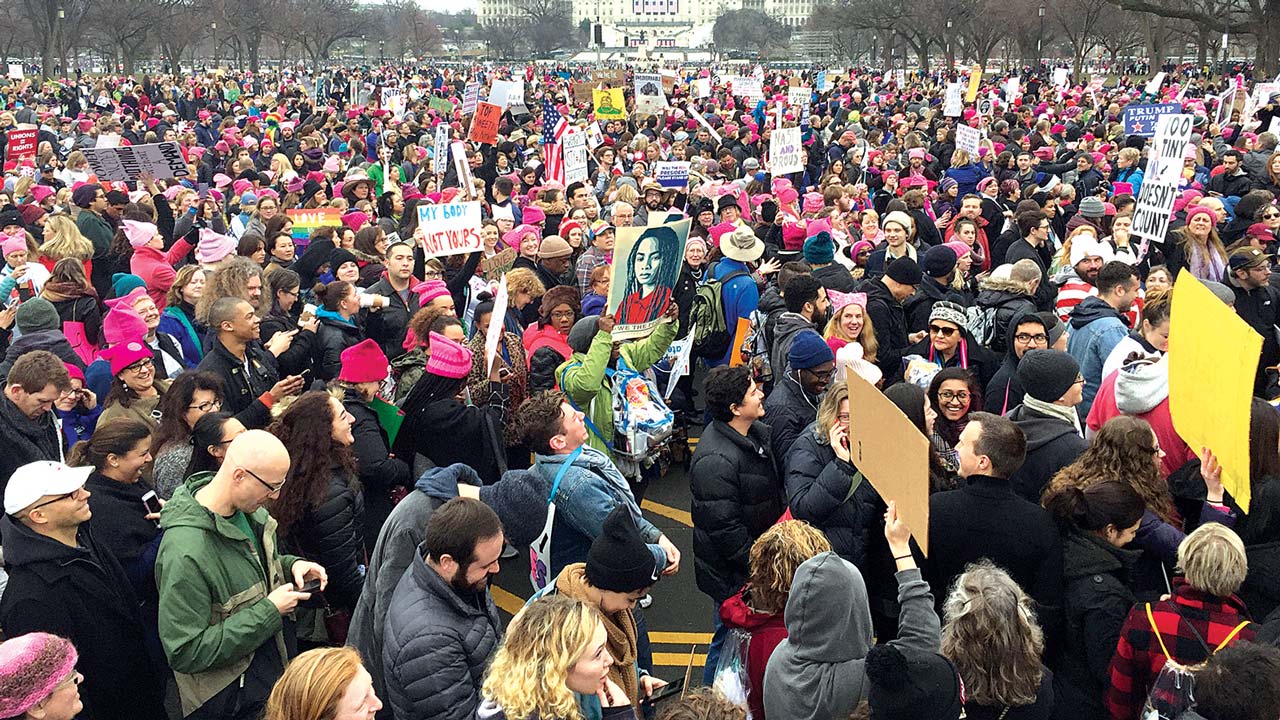 Women-march-against-Trump