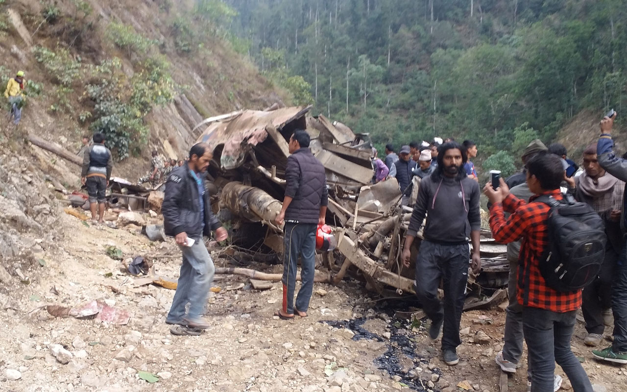NEPAL-BUS-ACCIDENT