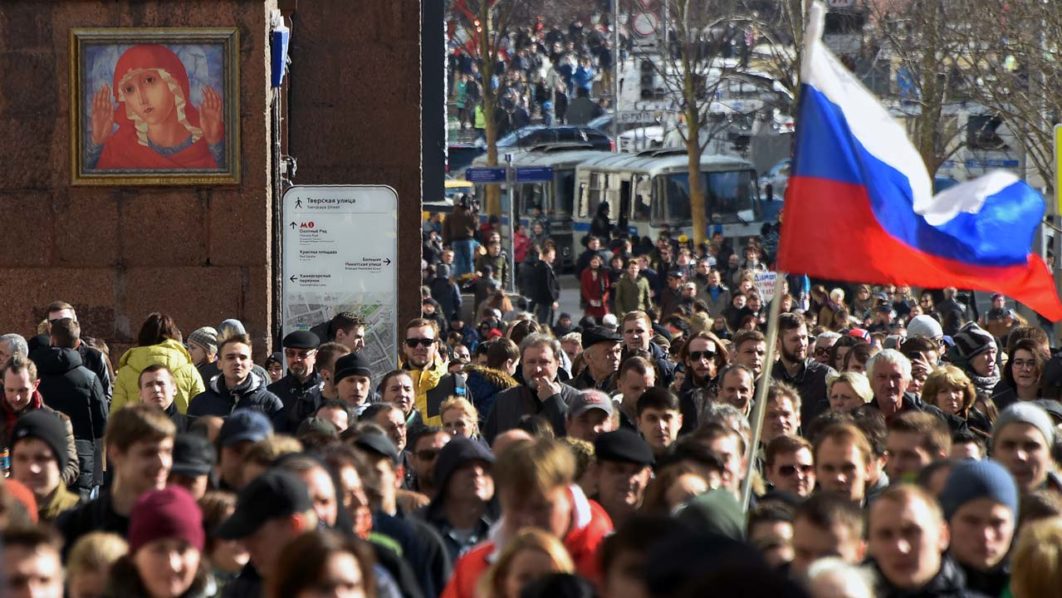 Russians-protest