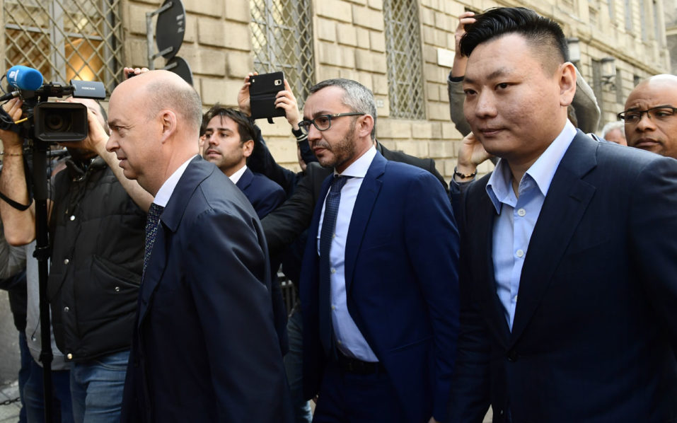 ITALY-CHINA-FBL-AC MILAN-BERLUSCONI-ROSSONERI