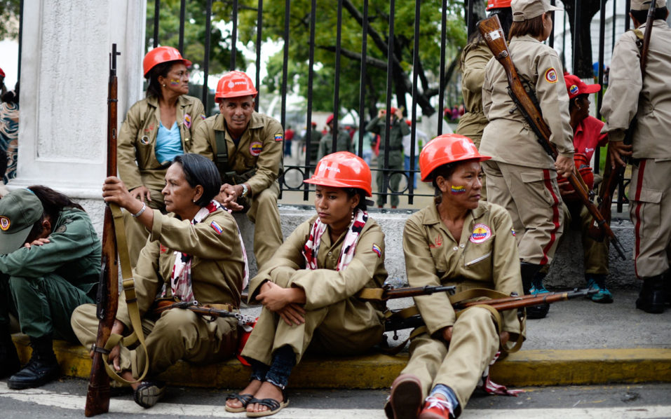 VENEZUELA-POLITICS-MADURO-MILITIA