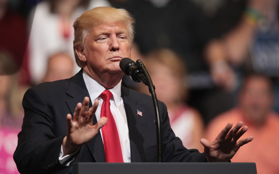 President Donald Trump Holds Rally In Cedar Rapids, IA