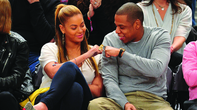 Celebrities Attend The New Jersey Nets v New York Knicks Game – February 20, 2012