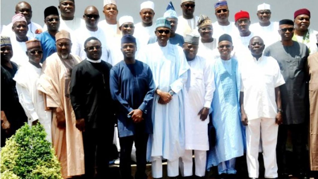 PIC.-17.-PRESIDENT-BUHARI-MEETS-STATE-GOVERNORS-AT-VILLA-IN-ABUJA-600×398