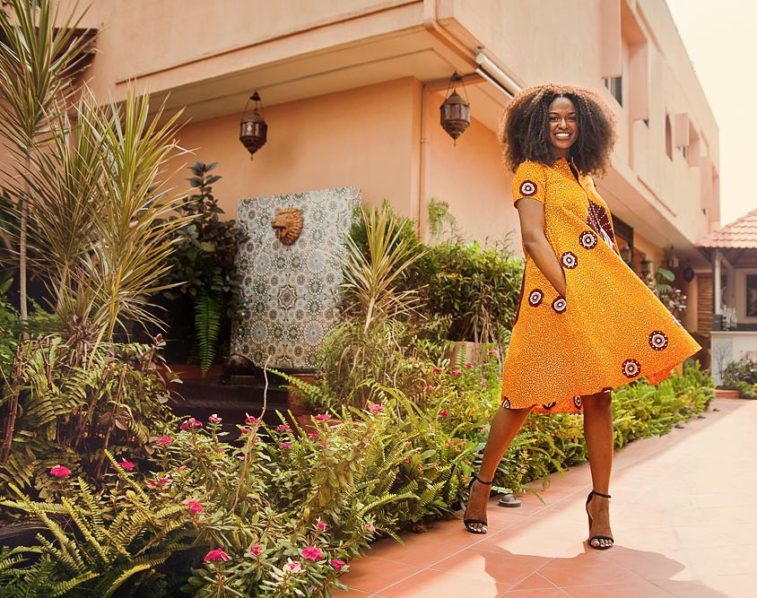 Blogger Kitana in Kemi Dress, POR, via @ AdaByAlterEgo