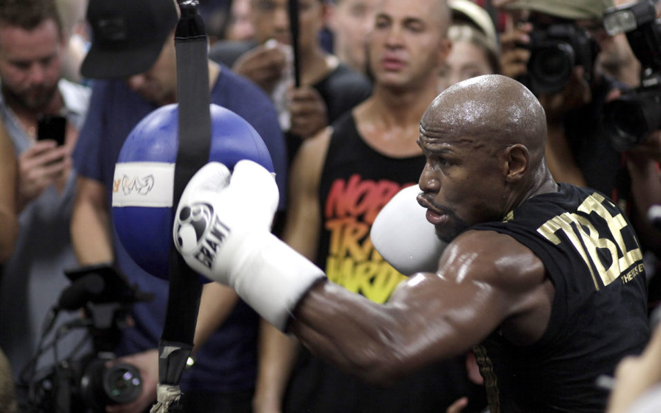 Floyd Mayweather Jr. Media Workout