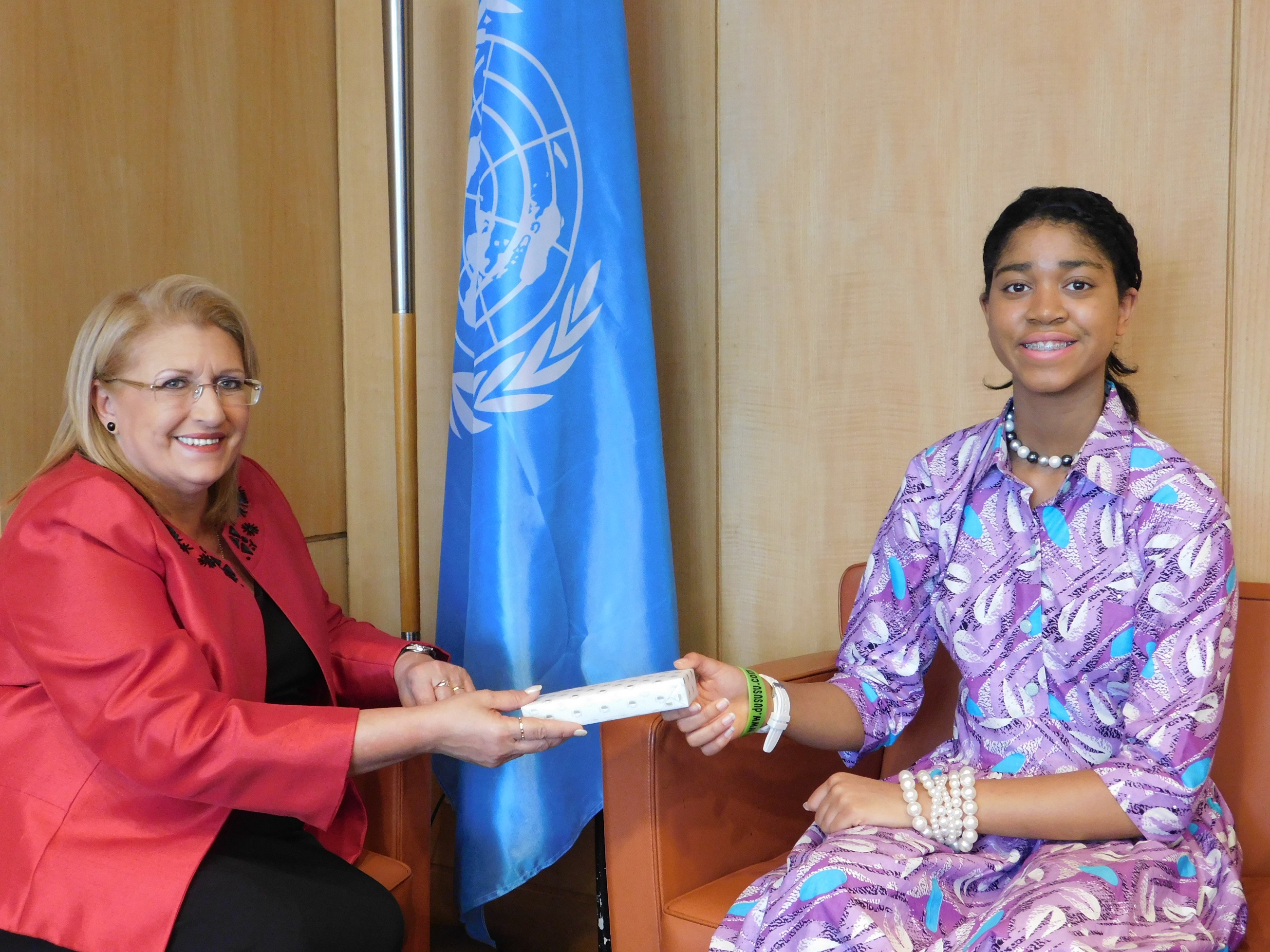 Zuriel Honored by Malta President H.E. Marie Louise Preca for Her Girls Education Work