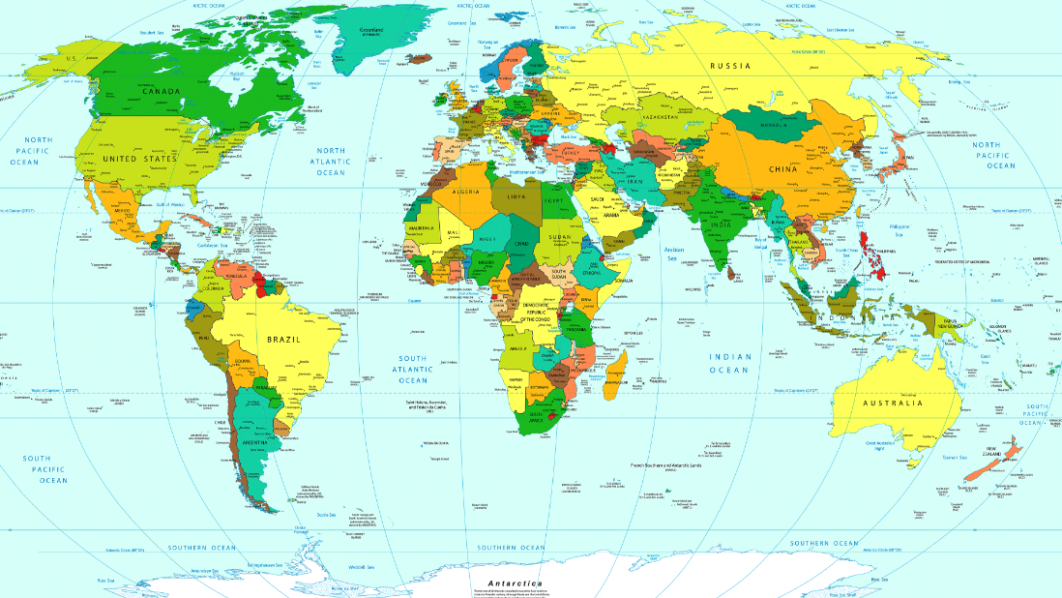 world political map