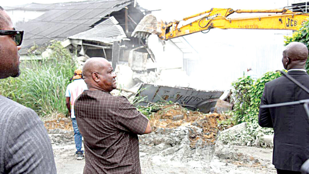Wike-Supervising-demolition