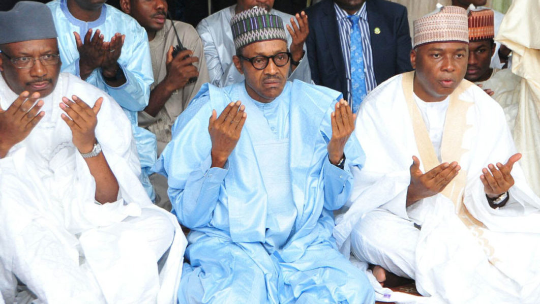 saraki-buhari-pray