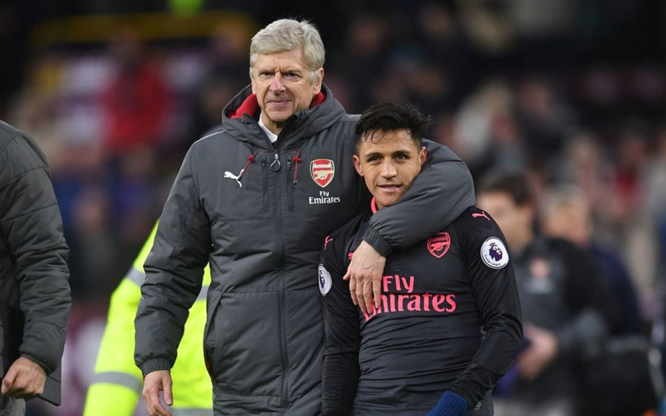 Alexis Sanchez and Arsene Wenger