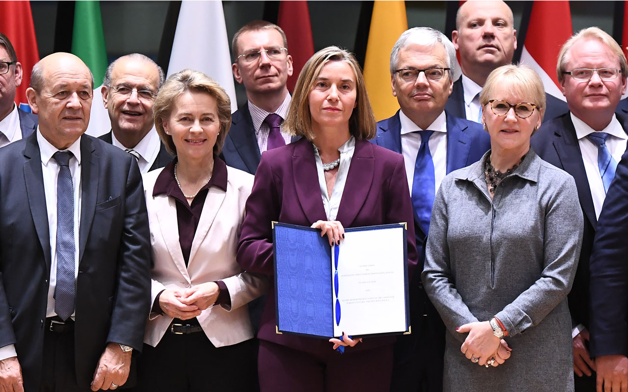 BELGIUM-EU-FOREIGN-AFFAIRS-COUNCIL-PESCO