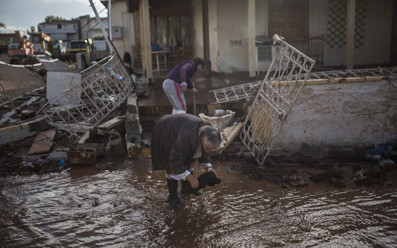 GREECE-WEATHER-FLOOD