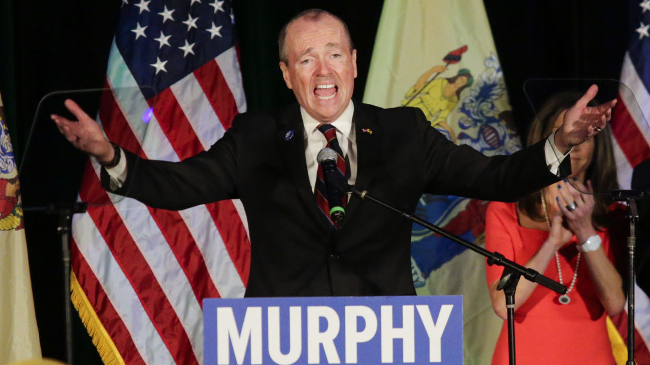 Democratic Candidate For Governor In New Jersey Phil Murphy Holds Election Night Gathering In Asbury Park