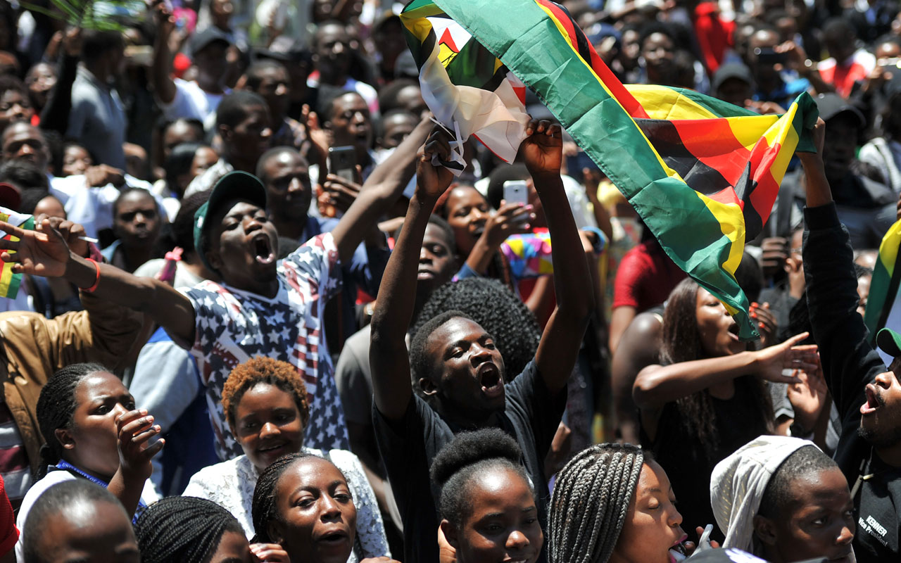 ZIMBABWE-POLITICS-CRISIS-EDUCATION-DEMO