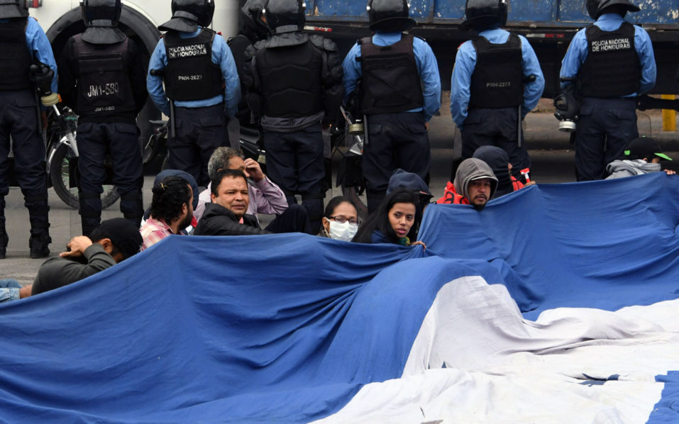 HONDURAS-ELECTION-AFTERMATH-PROTEST