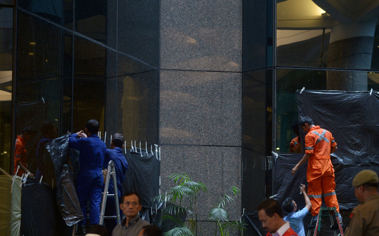 INDONESIA-BOURSE-ACCIDENT