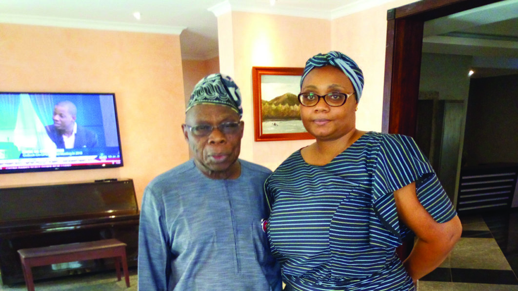 Olatinpo Odutola and President Obasanjo