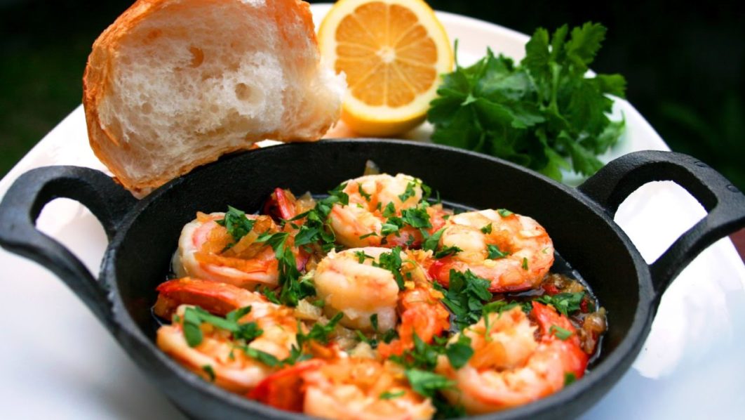 Spanish Garlic Prawn. Photo credit: Cooking Is A Pain.