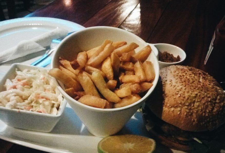 Beef burger, fries and coleslaw_preview