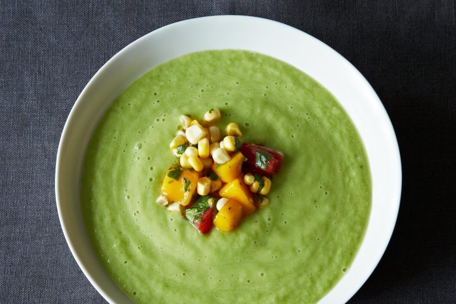 Cucumber and Avocado Soup. Photo credit Food52