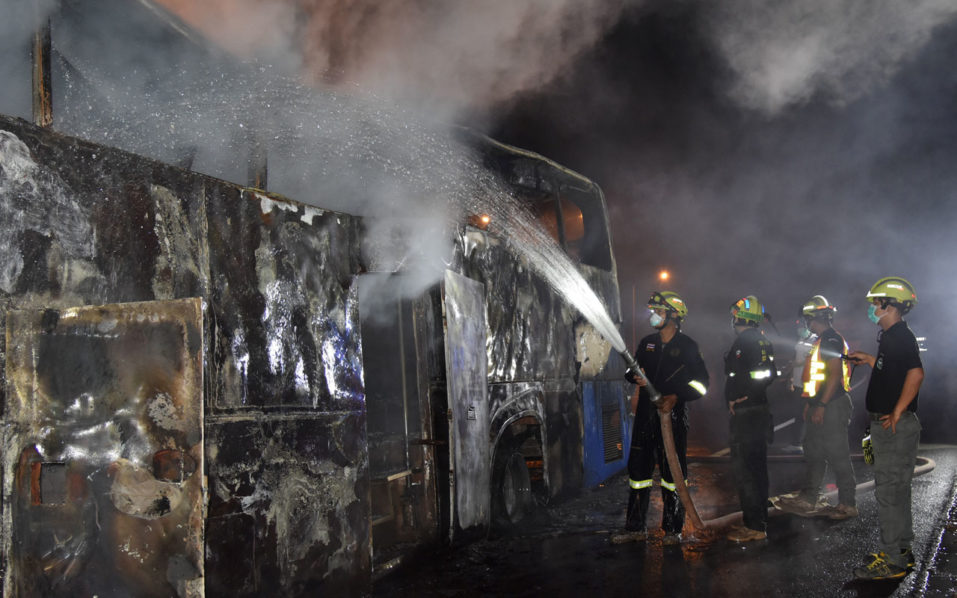 THAILAND-ACCIDENT-BUS-FIRE