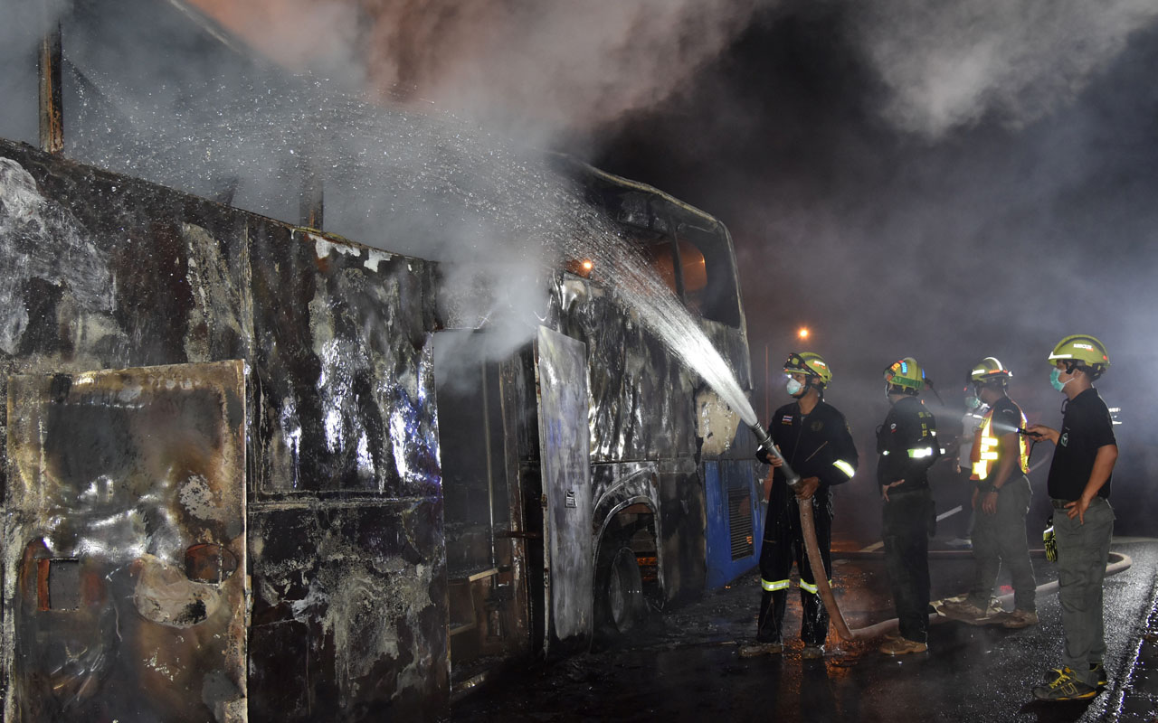 THAILAND-ACCIDENT-BUS-FIRE