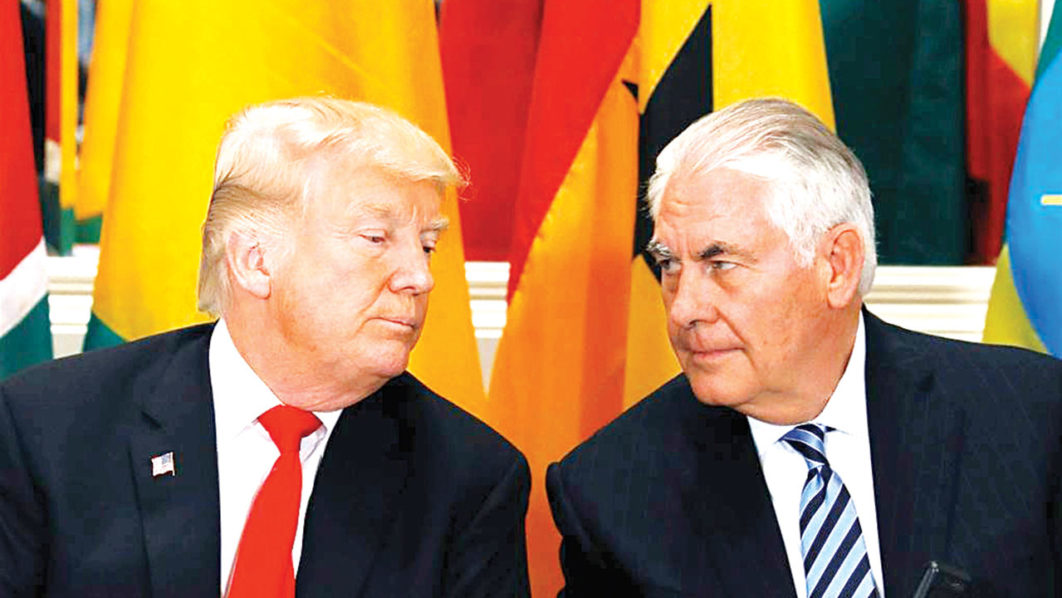 Trump and Rex Tillerson