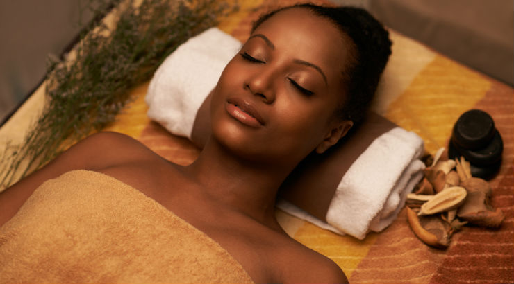 A-black-woman-relaxing-at-a-spa. Photo Capital FM
